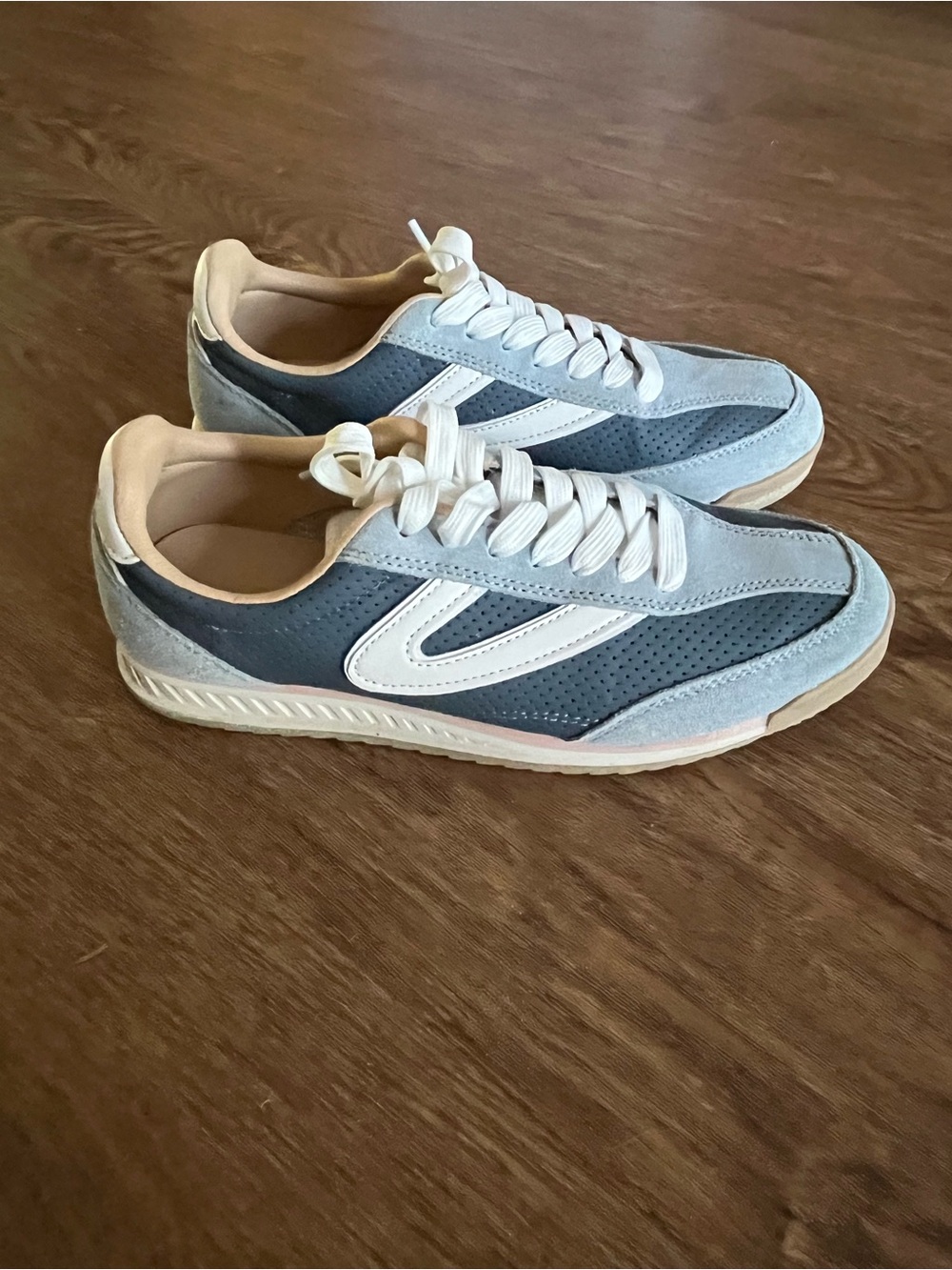 Tretorn Rawlings 2.0 SDE Sneakers Blue and White Size 8